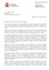Respuesta de la Secretaría de Estado de Investigación, Desarrollo e Innovación a la carta sobre E-ELT