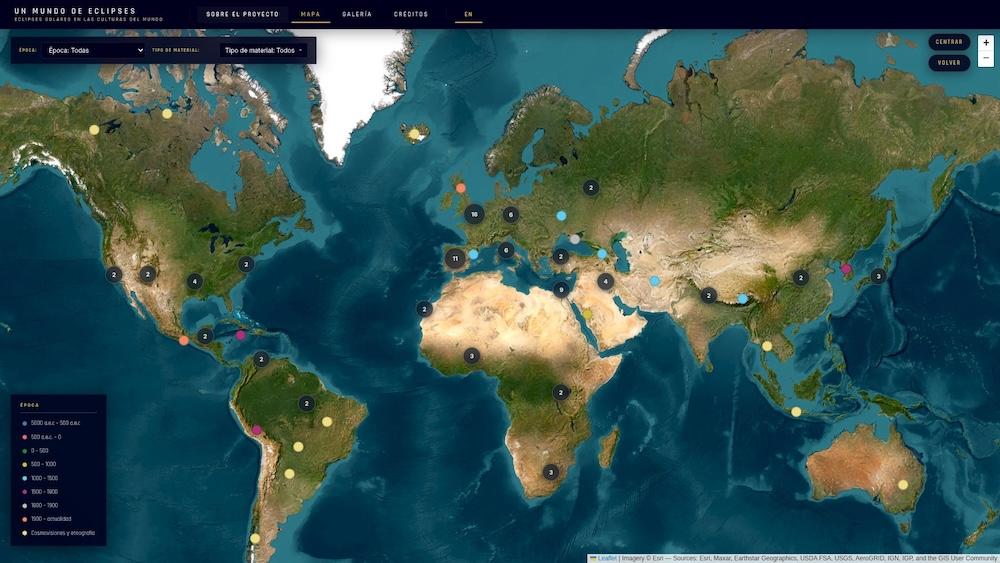 Se estrena “Un mundo de eclipses”, un atlas interactivo sobre las interpretaciones de los eclipses solares en las culturas del mundo